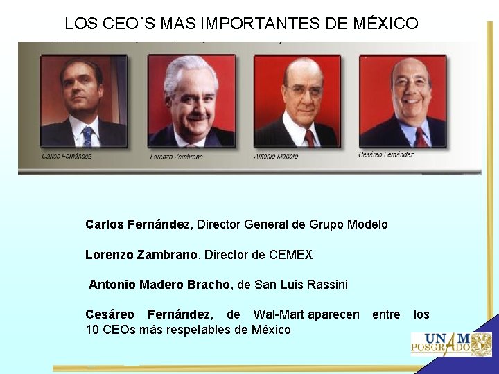 LOS CEO´S MAS IMPORTANTES DE MÉXICO Carlos Fernández, Director General de Grupo Modelo Lorenzo