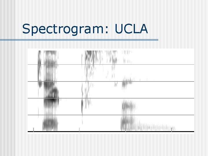 Spectrogram: UCLA 