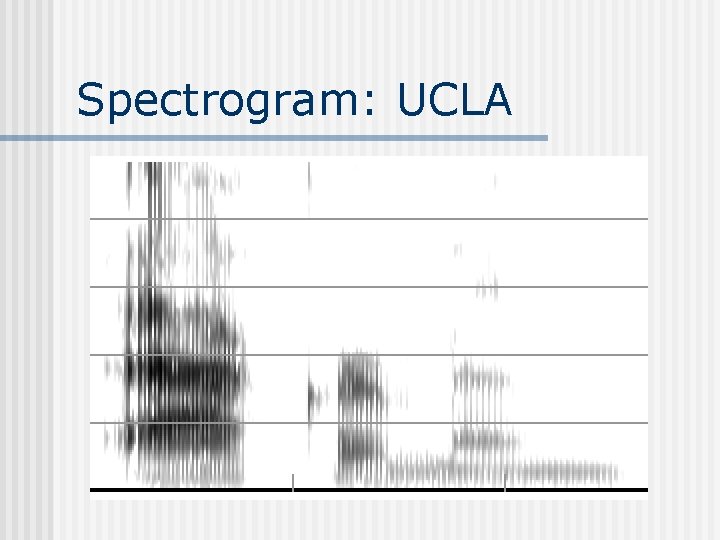 Spectrogram: UCLA 