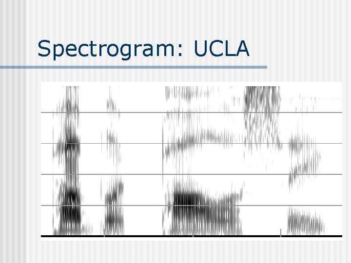 Spectrogram: UCLA 