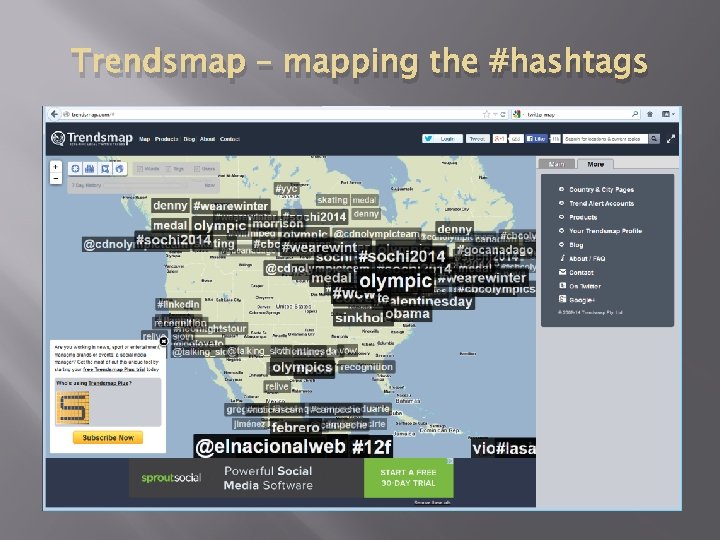 Trendsmap – mapping the #hashtags 