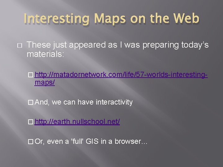Interesting Maps on the Web � These just appeared as I was preparing today’s Interesting Maps on the Web � These just appeared as I was preparing today’s