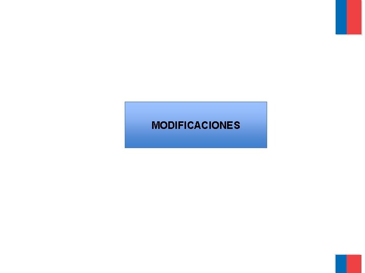 MODIFICACIONES 