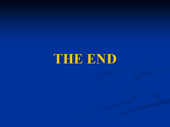 THE END 