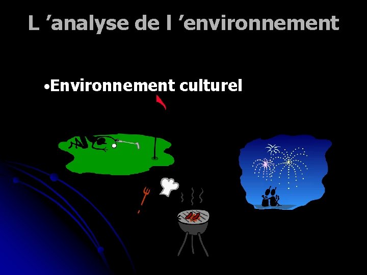 L ’analyse de l ’environnement • Environnement culturel 