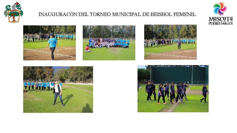 INAUGURACÓN DEL TORNEO MUNICIPAL DE BEISBOL FEMENIL 