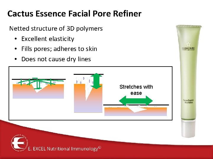 Cactus Essence Facial Pore Refiner Netted structure of 3 D polymers • Excellent elasticity
