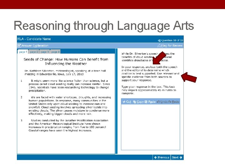 Reasoning through Language Arts 