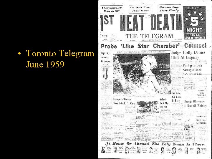  • Toronto Telegram June 1959 