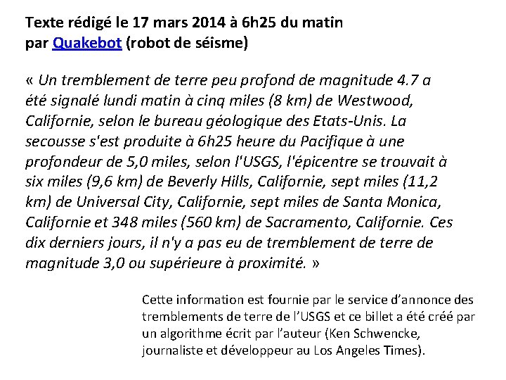 Texte rédigé le 17 mars 2014 à 6 h 25 du matin par Quakebot