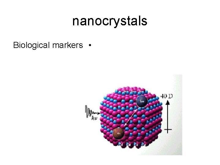 nanocrystals Biological markers • 