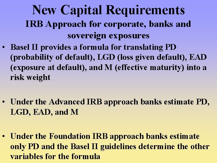 Basel Accords History of Bank Regulation Pre1988 BIS