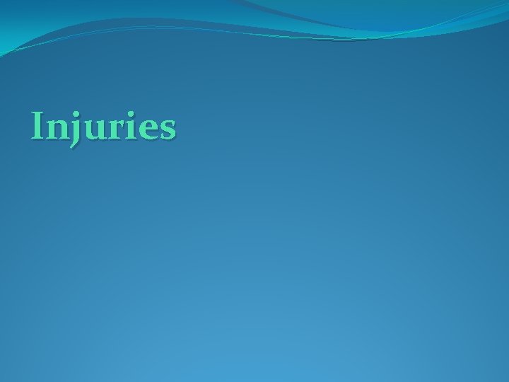 Injuries 