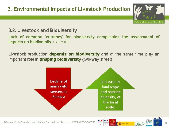 3. Environmental Impacts of Livestock Production 3. 2. Livestock and Biodiversity Lack of common
