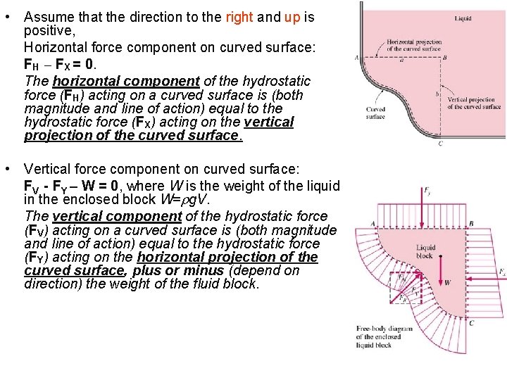  • Assume that the direction to the right and up is positive, Horizontal