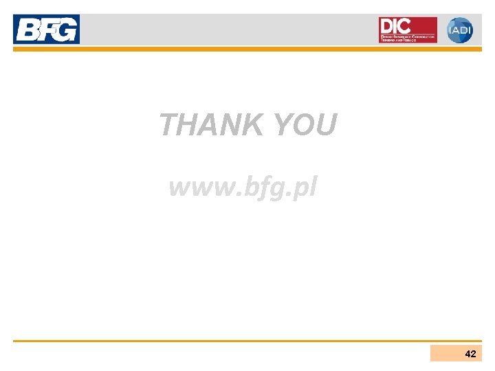 THANK YOU www. bfg. pl 42 