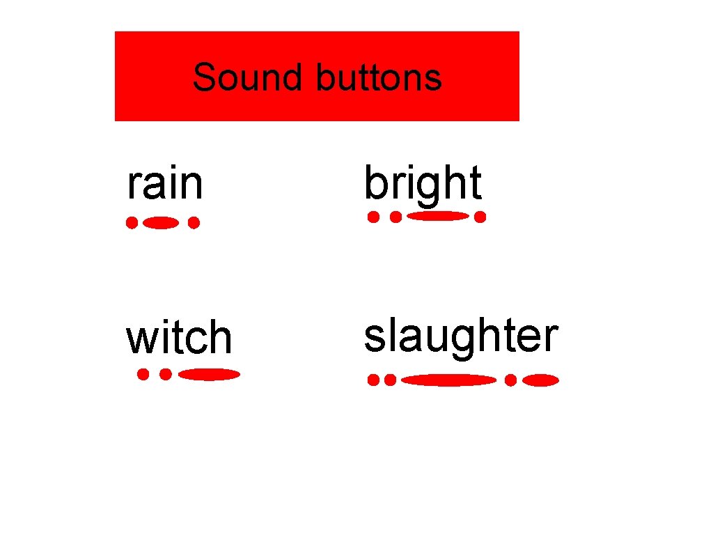 Sound buttons rain bright witch slaughter 