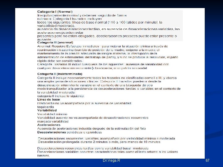 Dr. Vega. R 67 