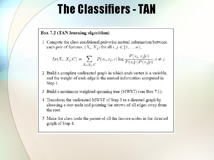 The Classifiers - TAN 