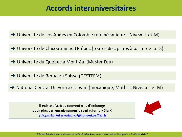 Accords interuniversitaires Université de Los Andes en Colombie (en mécanique – Niveau L et