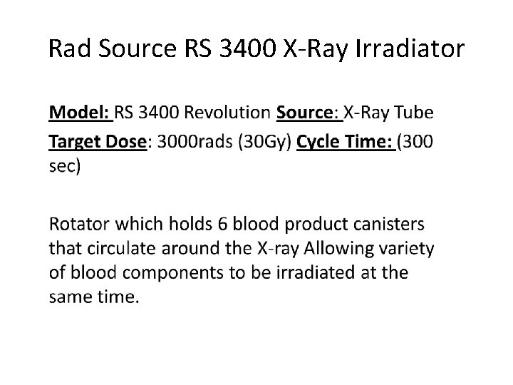 Rad Source RS 3400 X-Ray Irradiator 