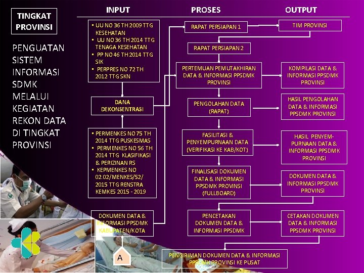 TINGKAT PROVINSI PENGUATAN SISTEM INFORMASI SDMK MELALUI KEGIATAN REKON DATA DI TINGKAT PROVINSI INPUT