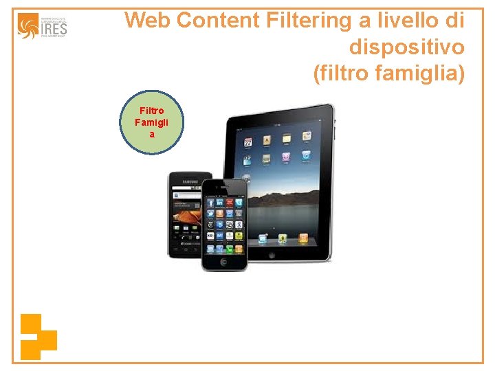 Web Content Filtering a livello di dispositivo (filtro famiglia) Filtro Famigli a 