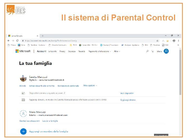 Il sistema di Parental Control 
