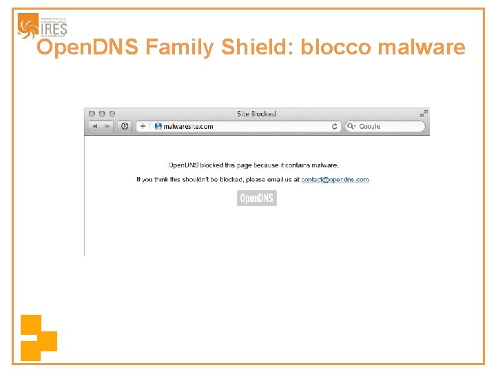Open. DNS Family Shield: blocco malware 