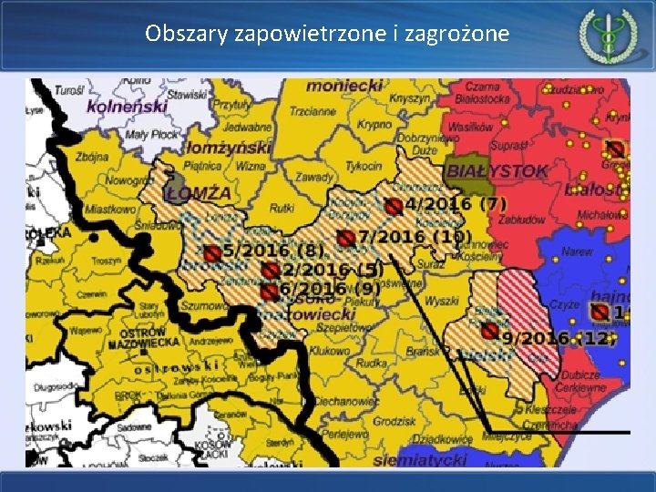 Obszary zapowietrzone i zagrożone 