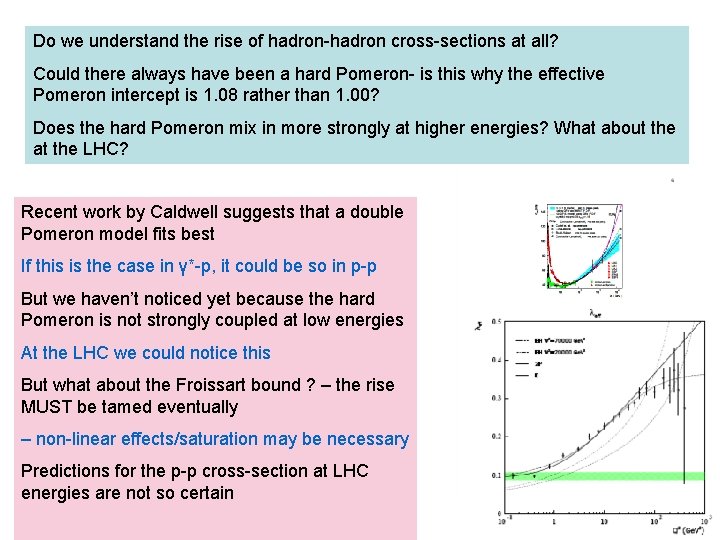 Do we understand the rise of hadron-hadron cross-sections at all? Could there always have