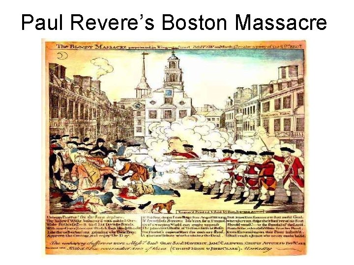 Paul Revere’s Boston Massacre 