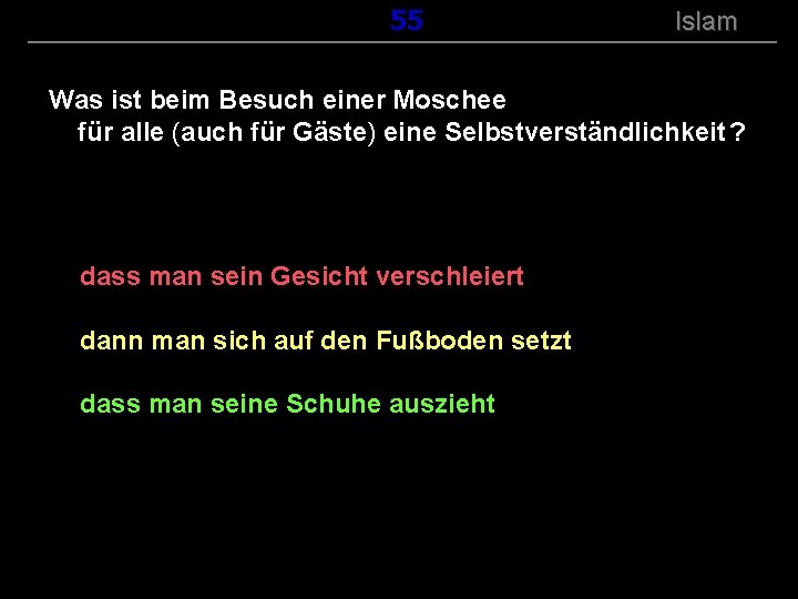 ( B+R-S 13/14 ) 155 Islam Was ist beim Besuch einer Moschee für alle