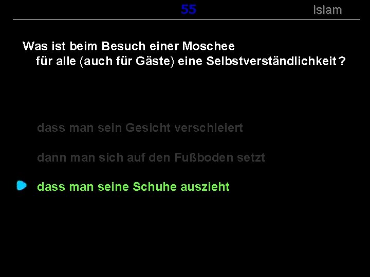 ( B+R-S 13/14 ) 155 Islam Was ist beim Besuch einer Moschee für alle