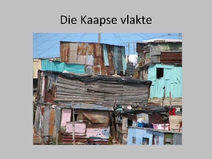 Die Kaapse vlakte Die Kaapse vlakte