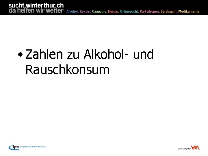  • Zahlen zu Alkohol- und Rauschkonsum 