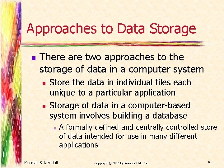 Chapter 17 Designing Databases Systems Analysis and Design