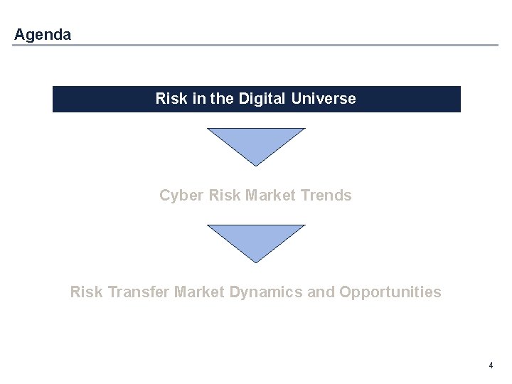 Agenda Risk in the Digital Universe Cyber Risk Market Trends Risk Transfer Market Dynamics