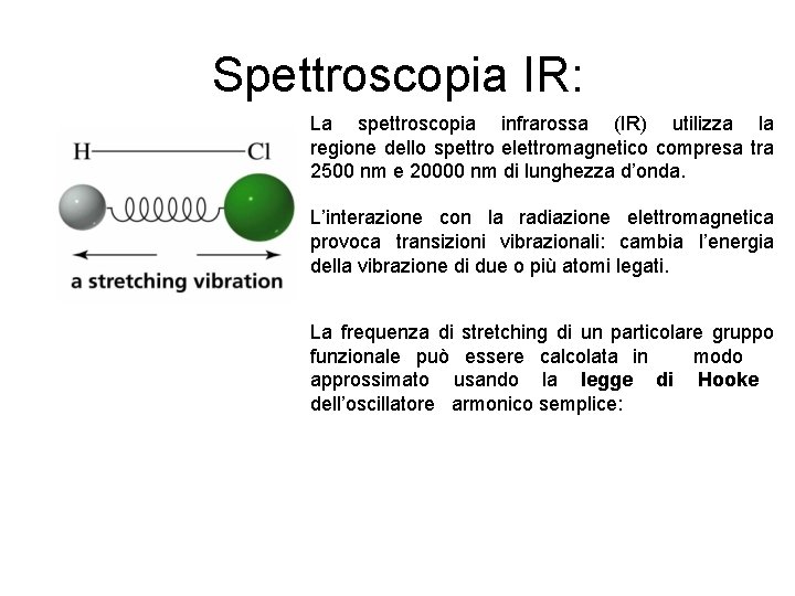 Spettroscopia IR: La spettroscopia infrarossa (IR) utilizza la regione dello spettro elettromagnetico compresa tra