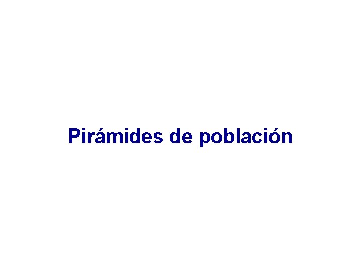 Pirámides de población 