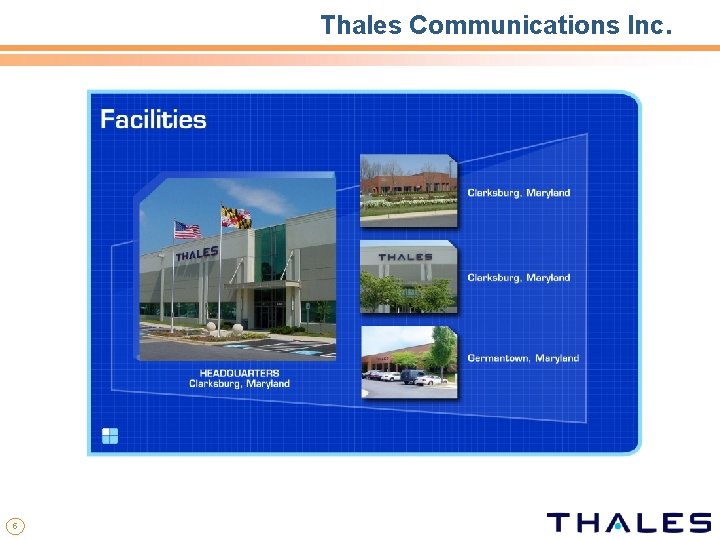Thales Communications Inc. 5 