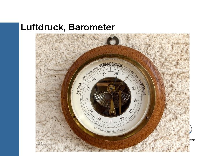 Luftdruck, Barometer 8/30 