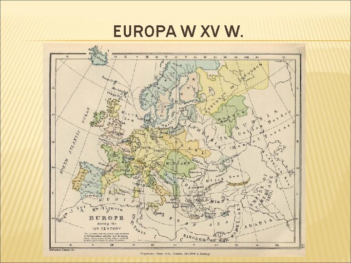 EUROPA W XV W. 