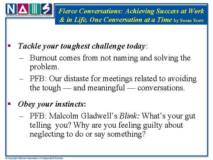 Fierce Title Conversations: Achieving Success at Work & in Life, One Conversation at a