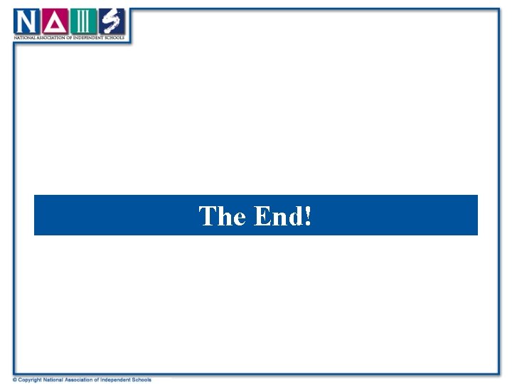 The End! 