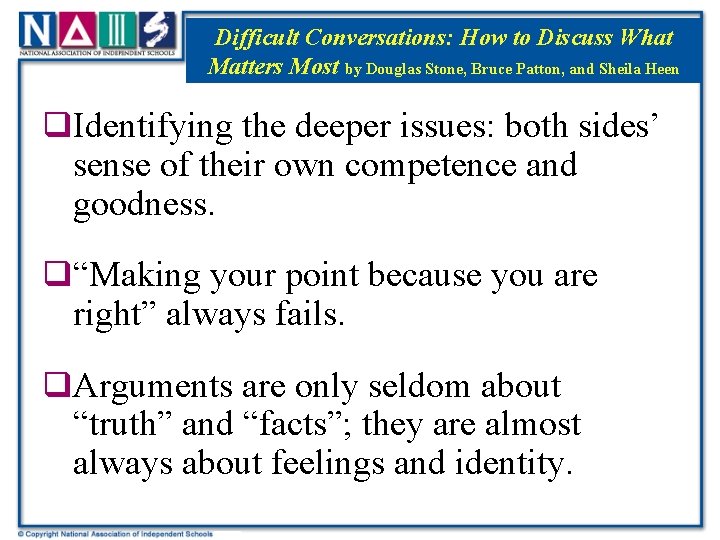 Difficult Conversations: How to Discuss What Title Matters Most by Douglas Stone, Bruce Patton,