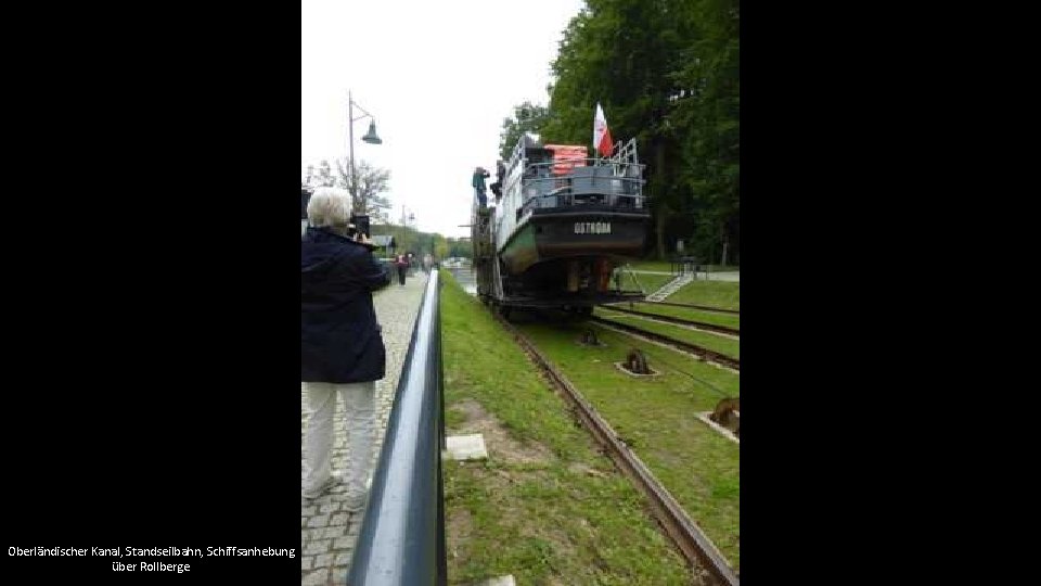 Oberländischer Kanal, Standseilbahn, Schiffsanhebung über Rollberge 