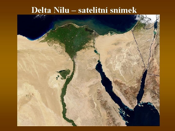 Delta Nilu – satelitní snímek 