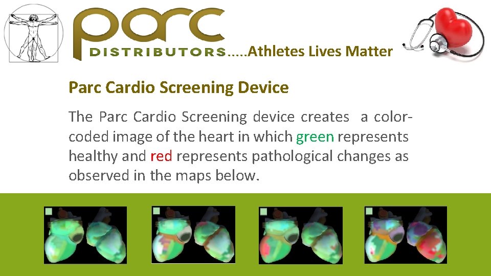 . . . Athletes Lives Matter Parc Cardio Screening Device The Parc Cardio Screening