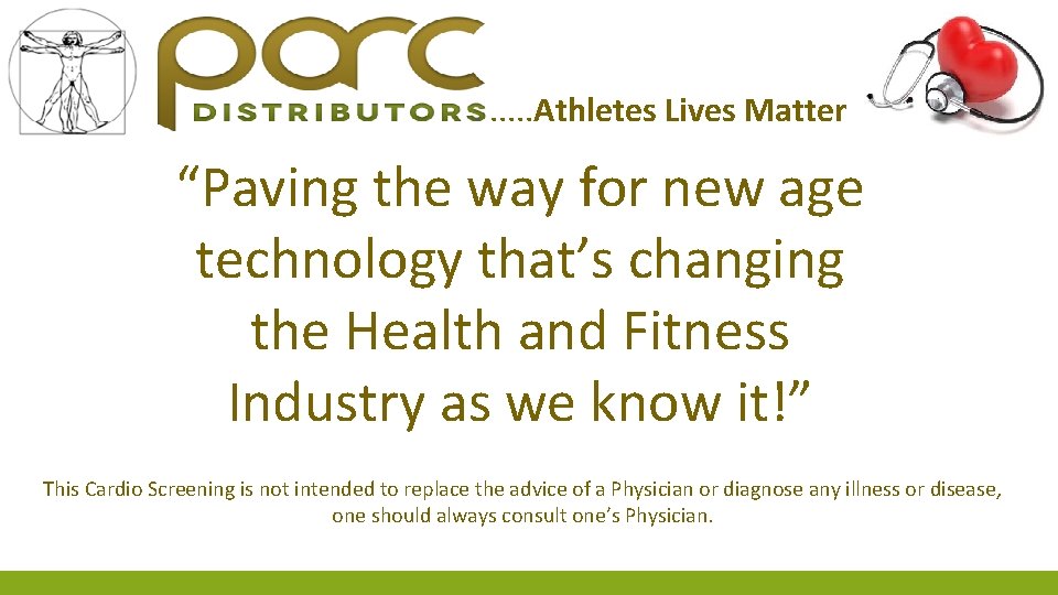 . . . Athletes Lives Matter “Paving the way for new age technology that’s